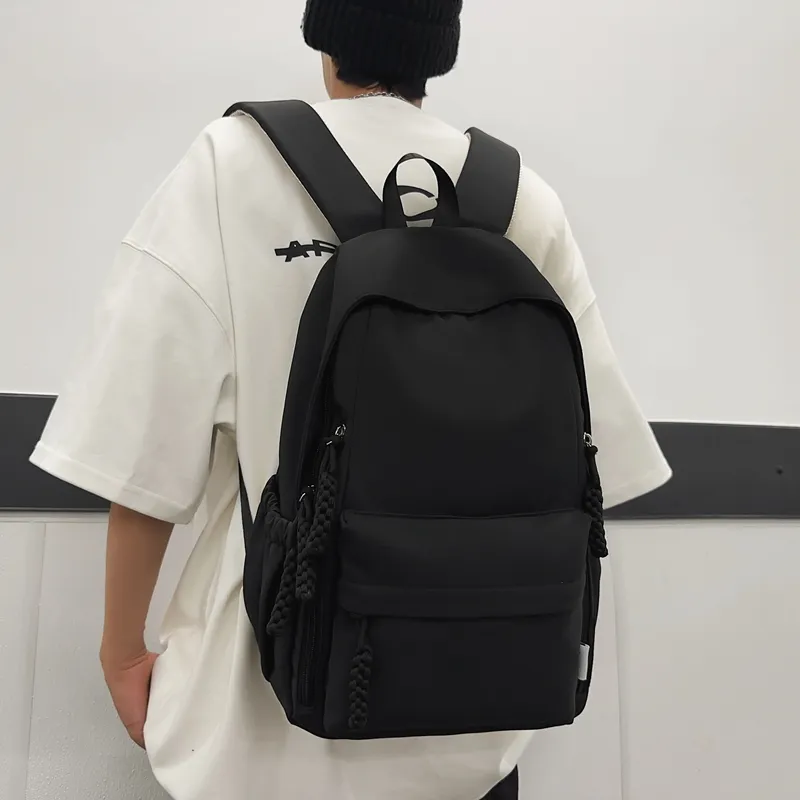 Alcohol Dragon Nylon Backpack Regular Unisex Multicolor-3