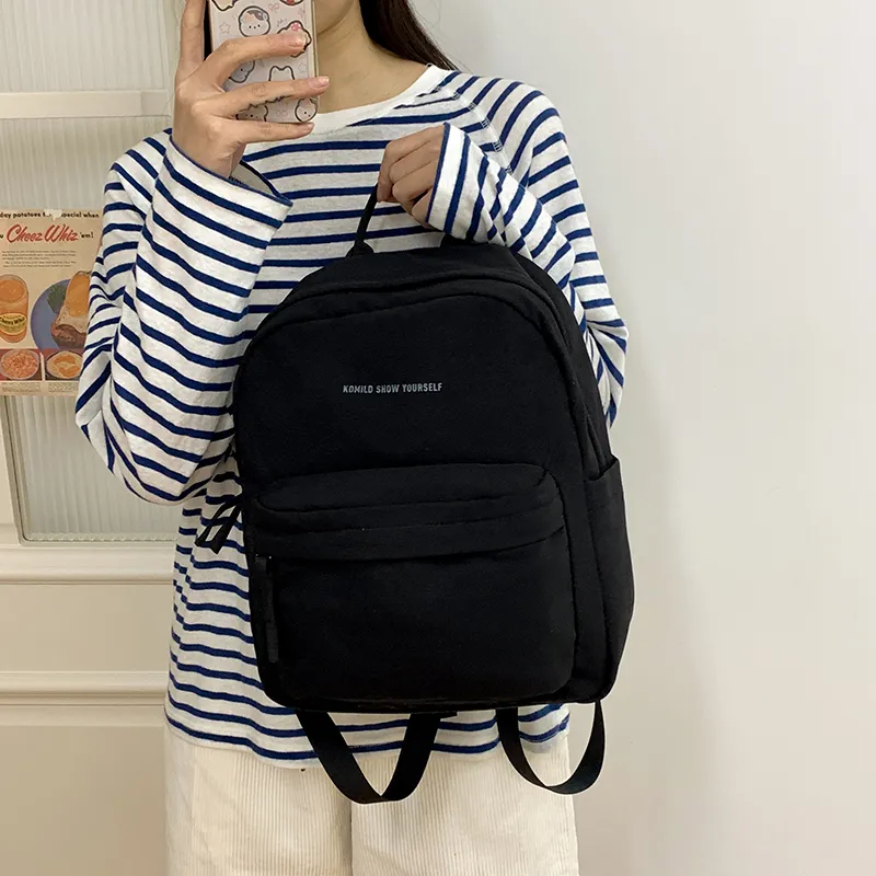 Alcohol Dragon Nylon Fabric Backpack Large Size Women's Multicolor-7
