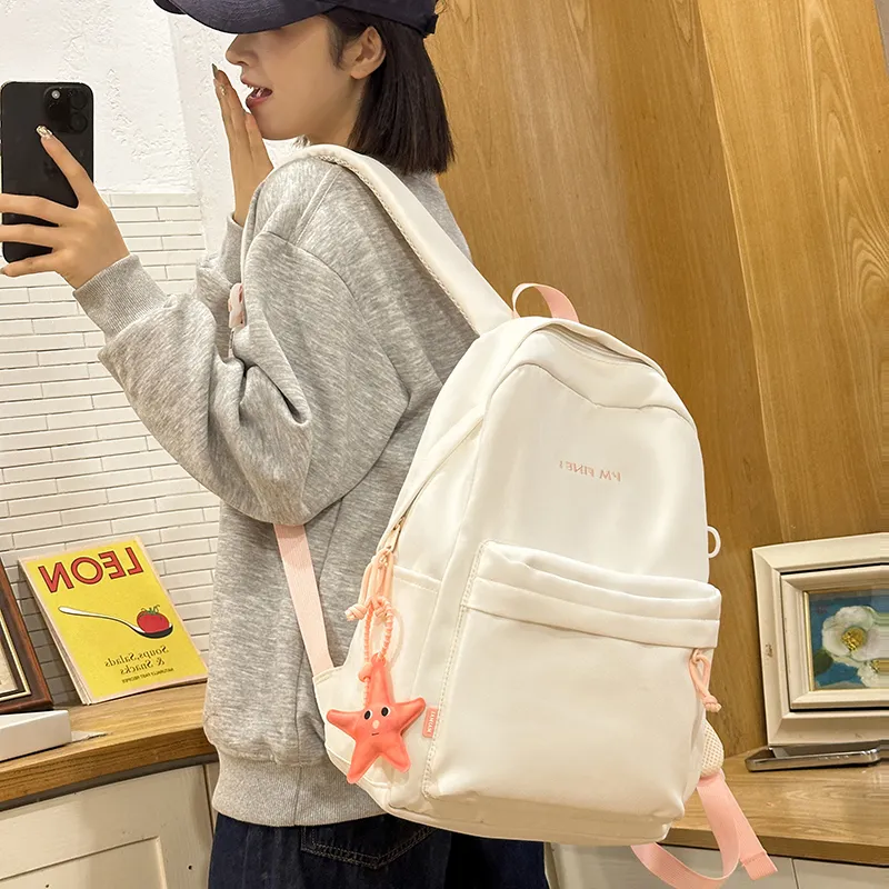 Alcohol Dragon Nylon Backpack Regular Women's Multicolor-23