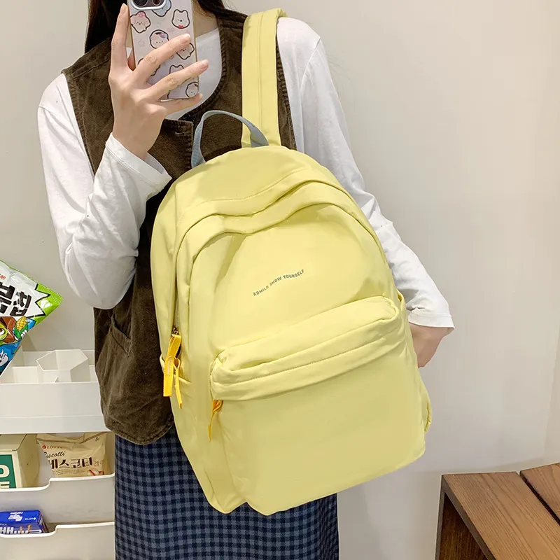 Alcohol Dragon Nylon Fabric Backpack Large Size Women's Multicolor-11