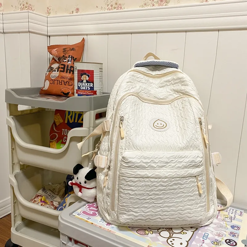 Alcohol Dragon Nylon Backpack Women's Multicolor-4