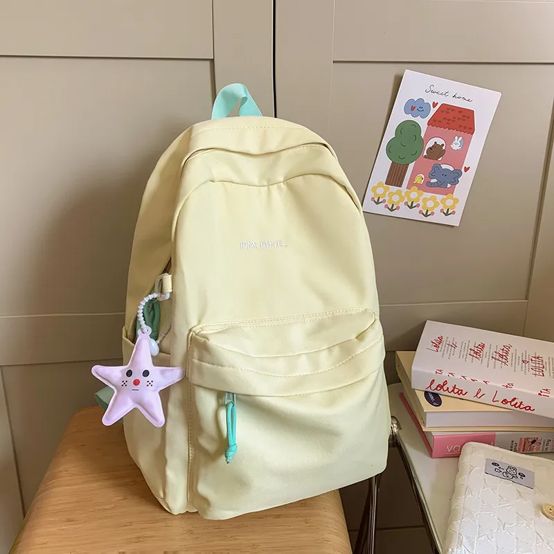 Alcohol Dragon Nylon Backpack Regular Women's Multicolor-4