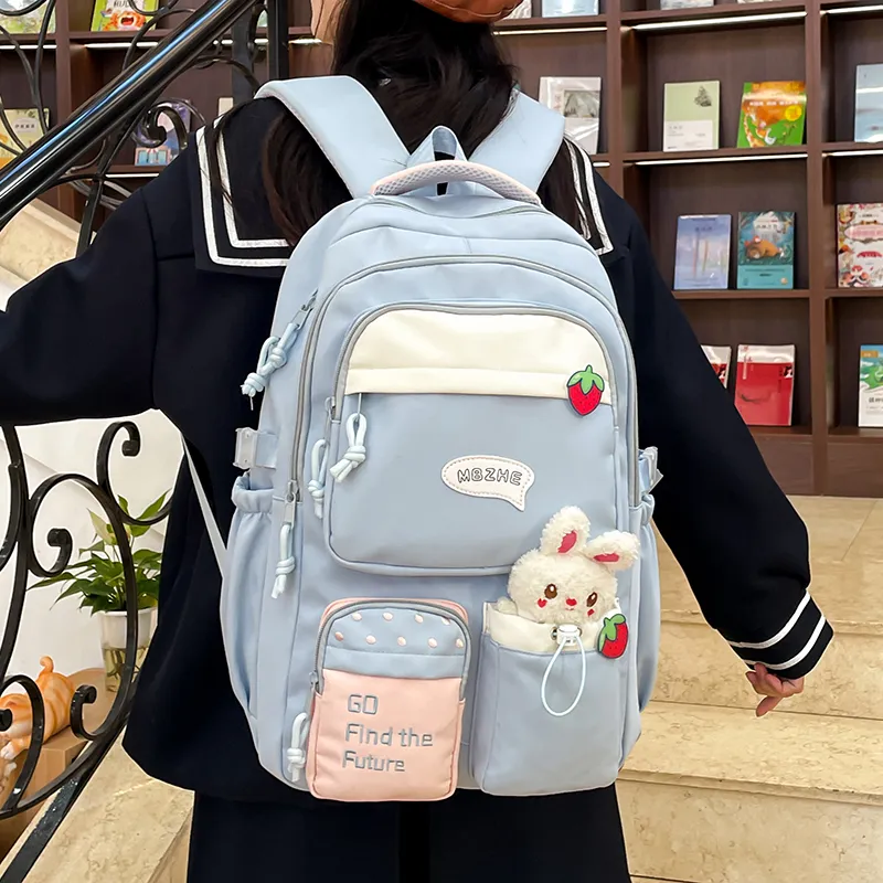 Alcohol Dragon Canvas Backpack Regular Women's Multicolor-18