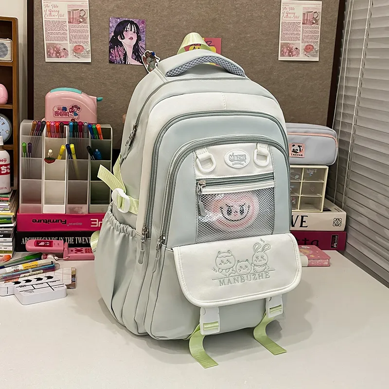 Alcohol Dragon Canvas Backpack Regular Women's Multicolor-14
