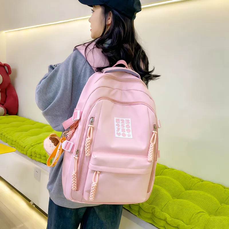 Alcohol Dragon Nylon Backpack Women's Multicolor-15