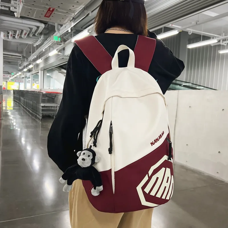 Alcohol Dragon Nylon Backpack Regular Unisex Multicolor-13