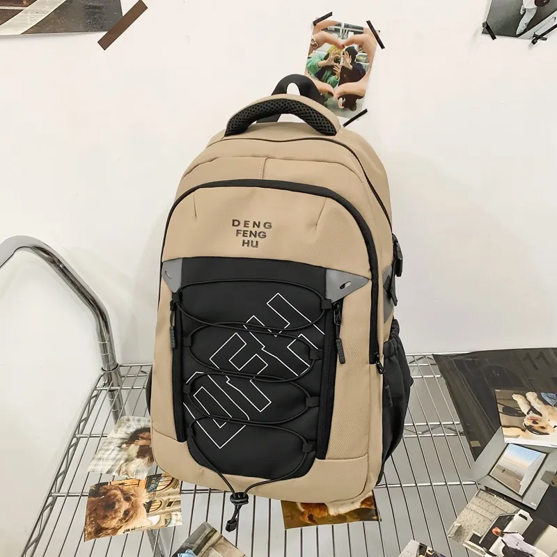 Alcohol Dragon Nylon Backpack Regular Unisex Multicolor-8