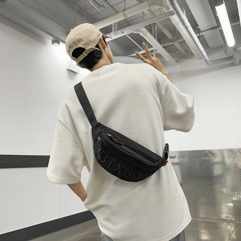 Alcohol Dragon Nylon Fabric Sling Bag Regular Unisex Black/White/Gray/Red/Orange-8