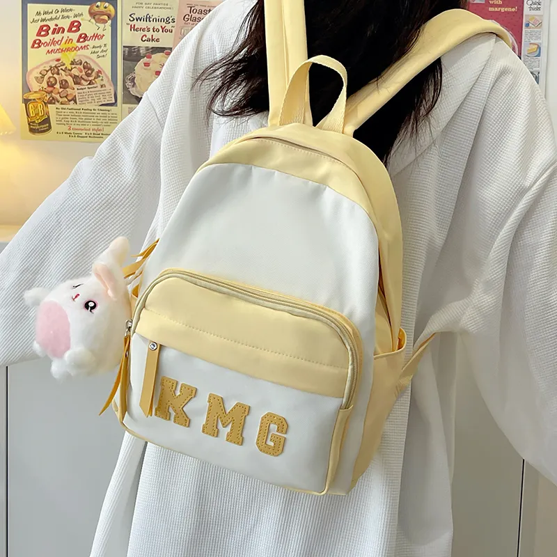 Alcohol Dragon Nylon Backpack Regular Unisex Pink/Blue/Black/Yellow/Green-28