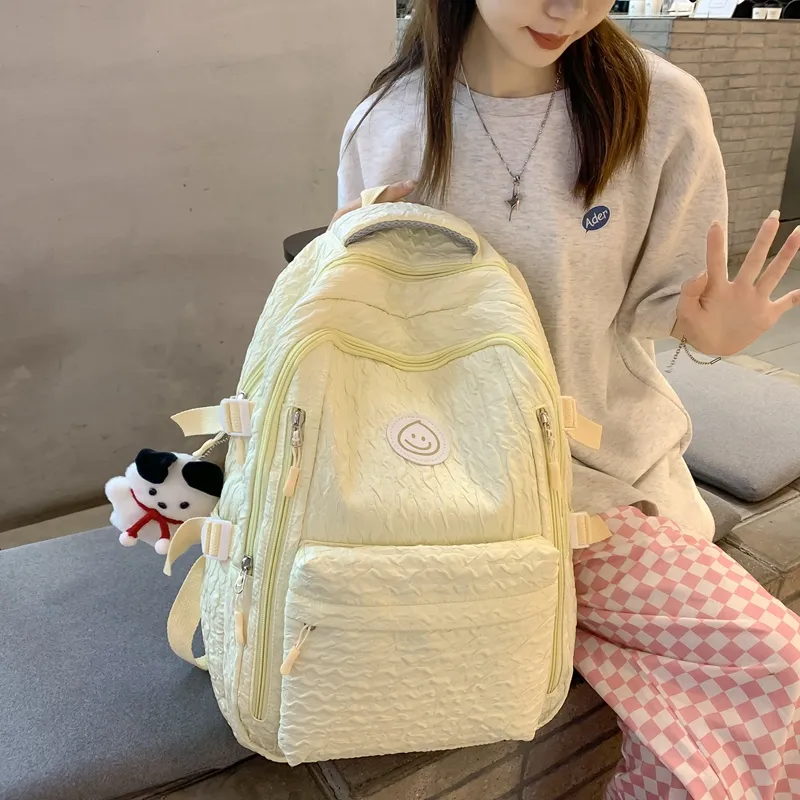 Alcohol Dragon Nylon Backpack Women's Multicolor-7