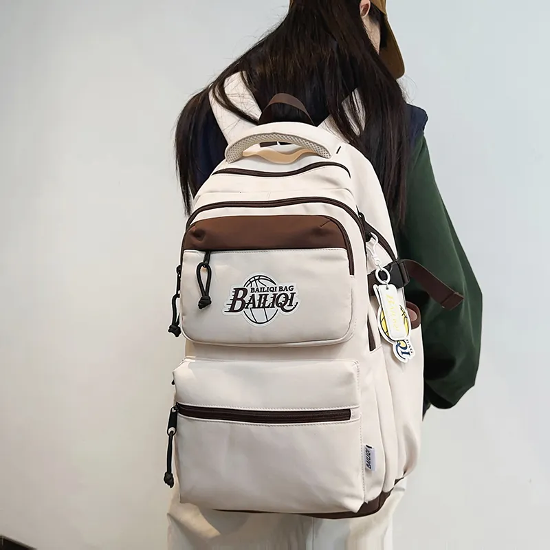 Alcohol Dragon Nylon Backpack Regular Unisex Multicolor-13