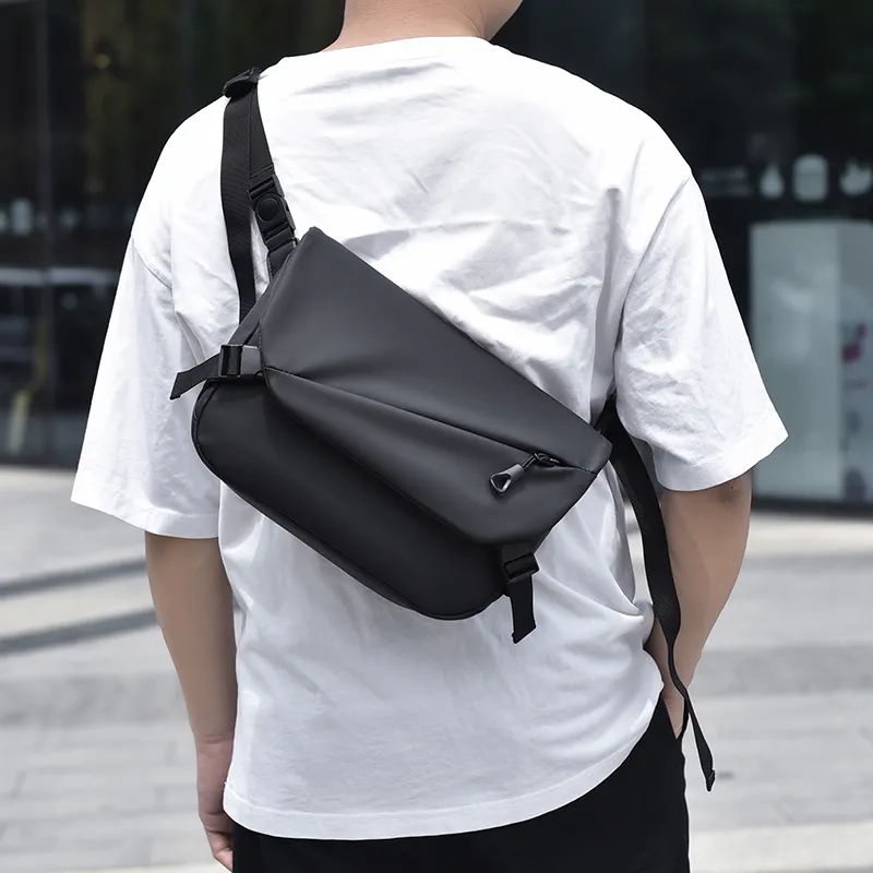 Alcohol Dragon Nylon Shoulder Bag Men's Multicolor-3
