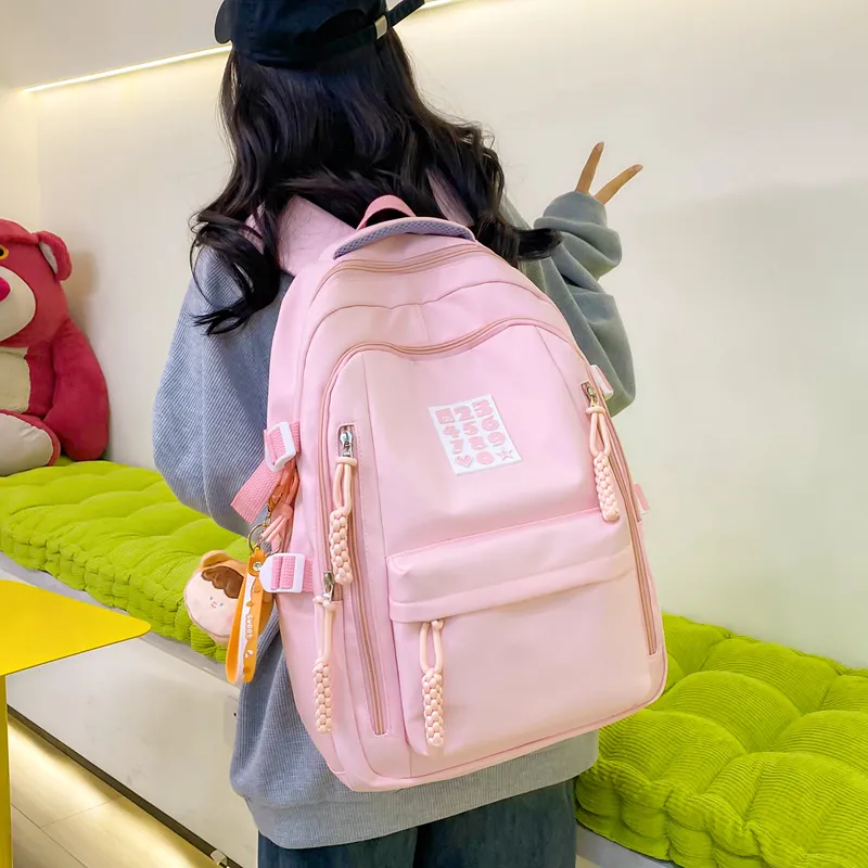 Alcohol Dragon Nylon Backpack Women's Multicolor-16