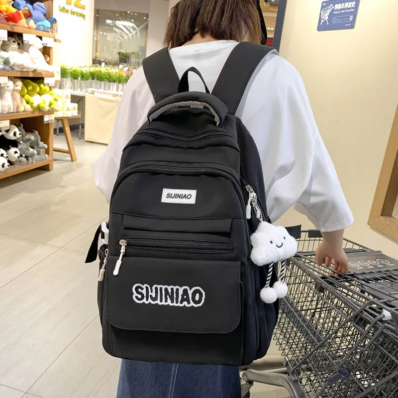Alcohol Dragon Nylon Backpack Regular Unisex Multicolor-6