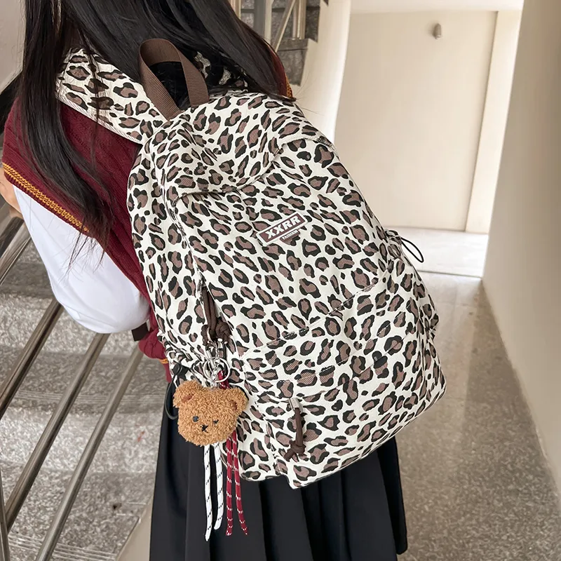Alcohol Dragon Canvas Backpack Women's Multicolor-11