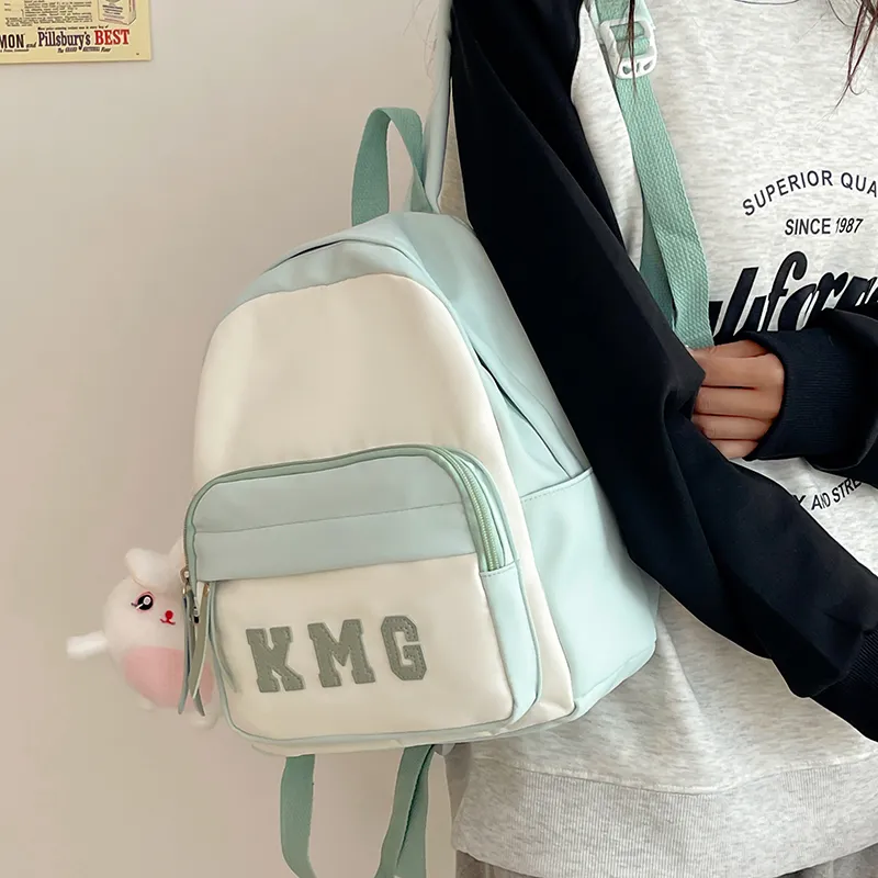 Alcohol Dragon Nylon Backpack Regular Unisex Pink/Blue/Black/Yellow/Green-2
