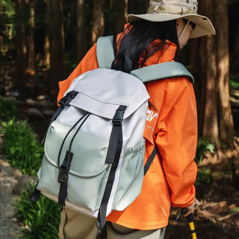 Alcohol Dragon Nylon Backpack Unisex Multicolor-23