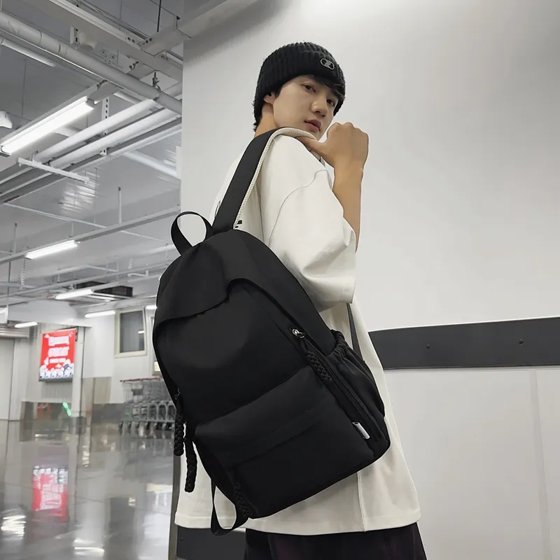 Alcohol Dragon Nylon Backpack Regular Unisex Multicolor-8