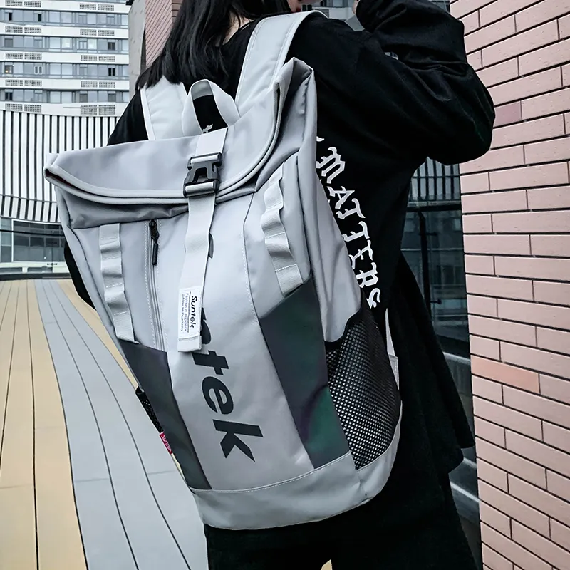Alcohol Dragon Oxford Backpack Regular Unisex Black/Gray-2