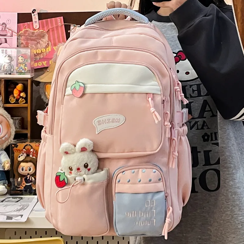 Alcohol Dragon Canvas Backpack Regular Women's Multicolor-12