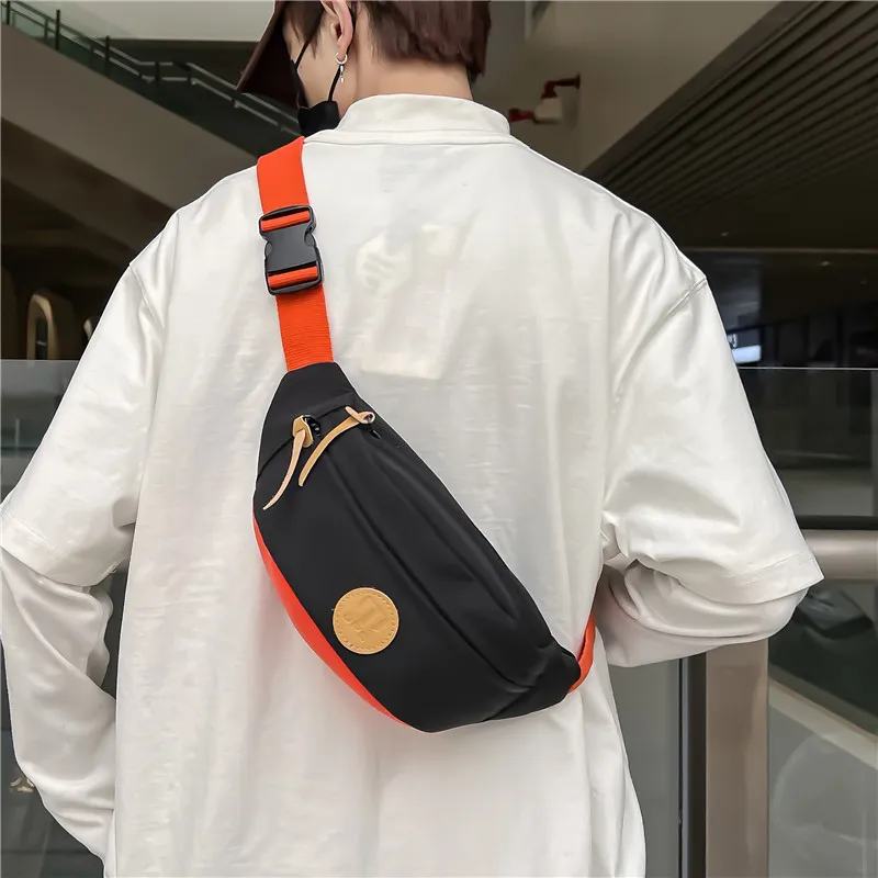 Alcohol Dragon Oxford Sling Bag Regular Unisex Light Gray/Khaki/Orange Red/Lake Green/Black-15