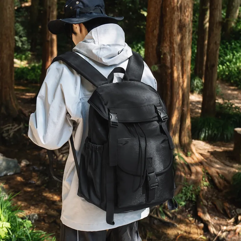 Alcohol Dragon Nylon Backpack Unisex Multicolor-5