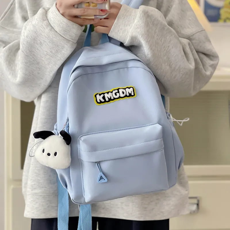 Alcohol Dragon Nylon Backpack Regular Unisex Pink/White/Black/Blue/Yellow-4