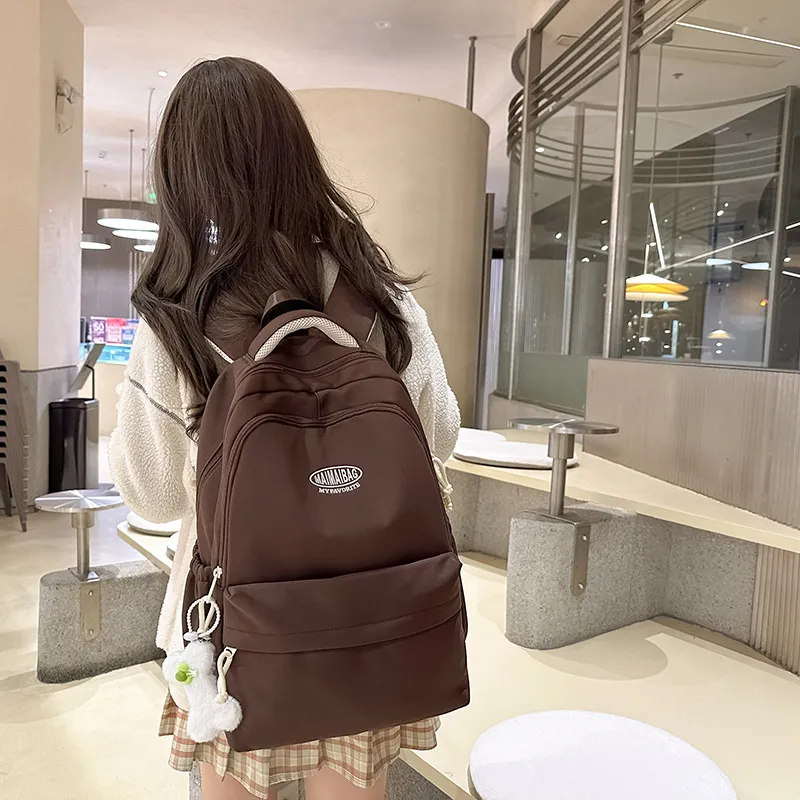 Alcohol Dragon Nylon Backpack Women's Multicolor-6