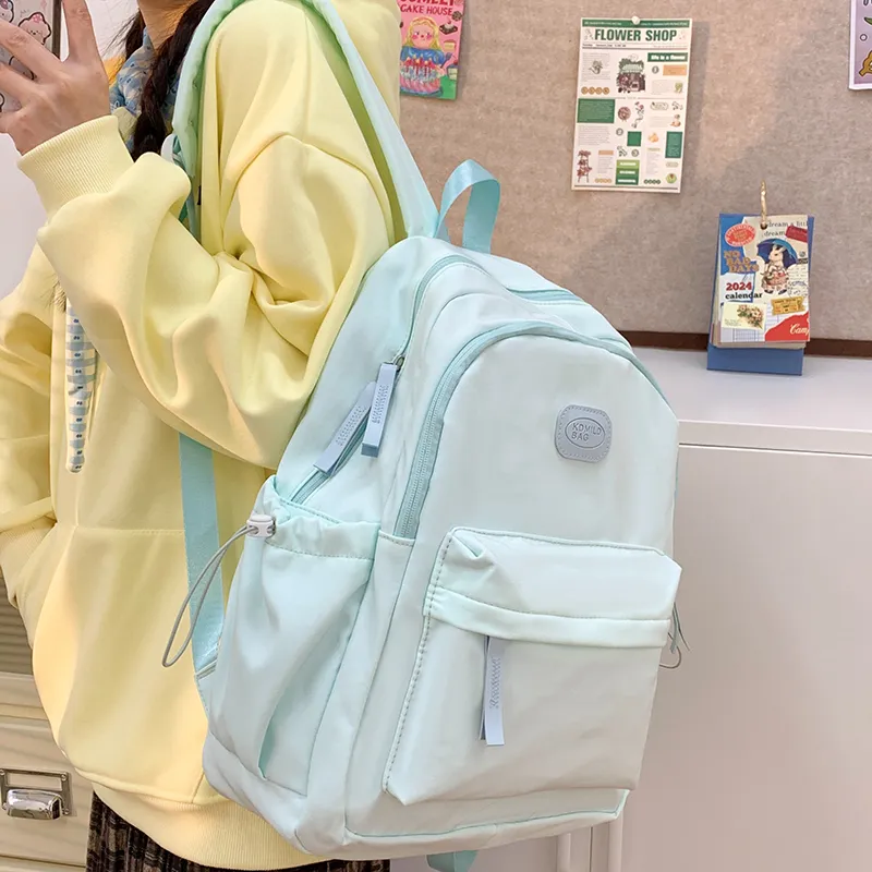 Alcohol Dragon Nylon Fabric Backpack Unisex Multicolor-23