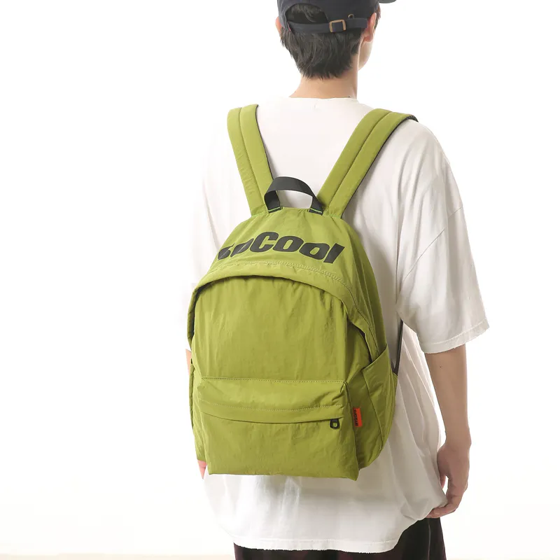 Alcohol Dragon Nylon Backpack Unisex Multicolor-13