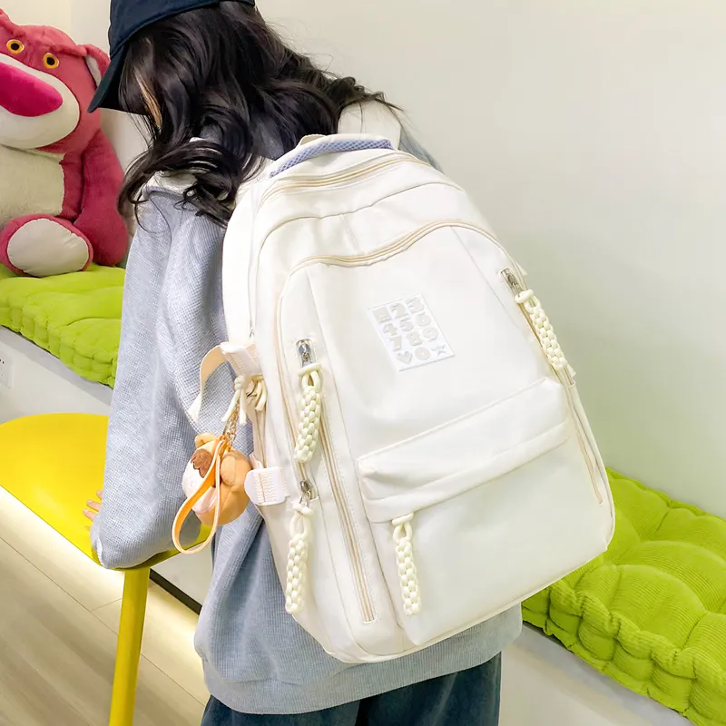 Alcohol Dragon Nylon Backpack Women's Multicolor-9