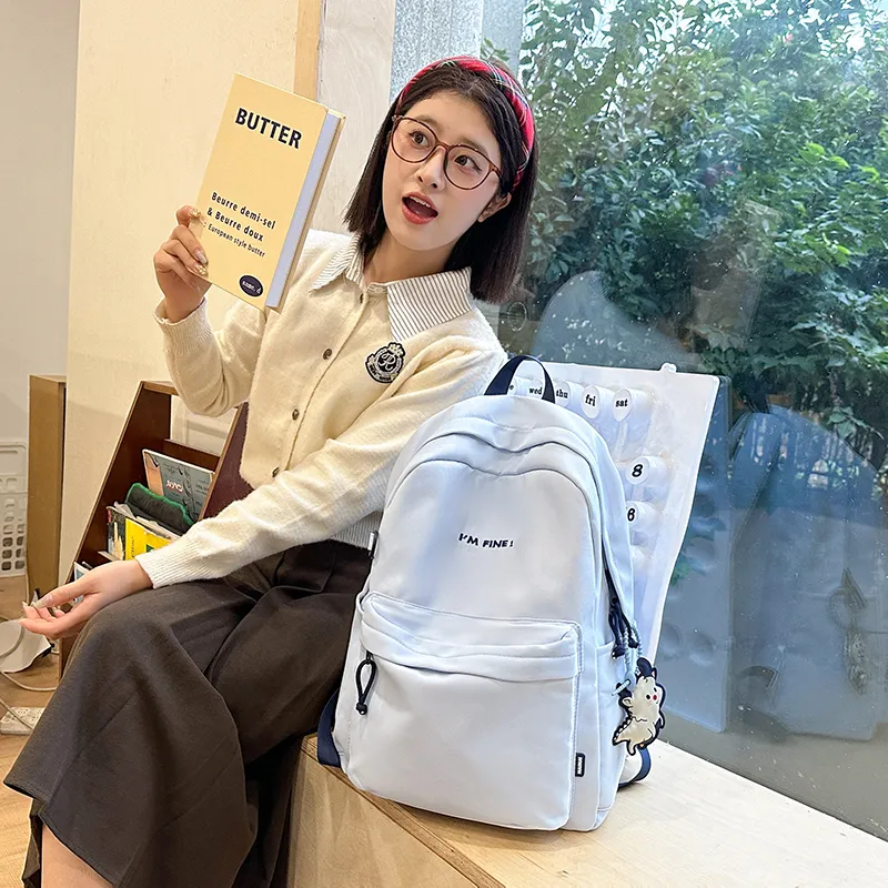 Alcohol Dragon Nylon Backpack Regular Women's Multicolor-27