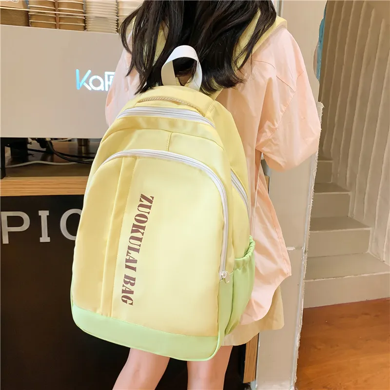 Alcohol Dragon Nylon Backpack Regular Unisex Multicolor-6