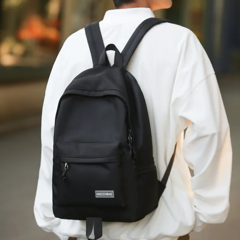 Alcohol Dragon Nylon Backpack Regular Unisex Black/Blue/White/Red-7