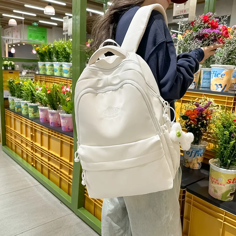 Alcohol Dragon Nylon Backpack Women's Multicolor-18