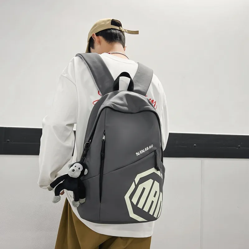 Alcohol Dragon Nylon Backpack Regular Unisex Multicolor-22