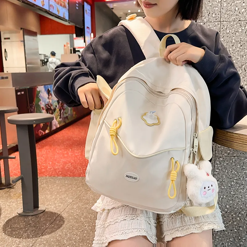 Alcohol Dragon Nylon Backpack Women's Multicolor-10
