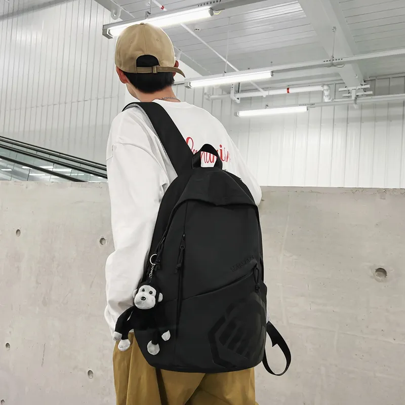 Alcohol Dragon Nylon Backpack Regular Unisex Multicolor-39