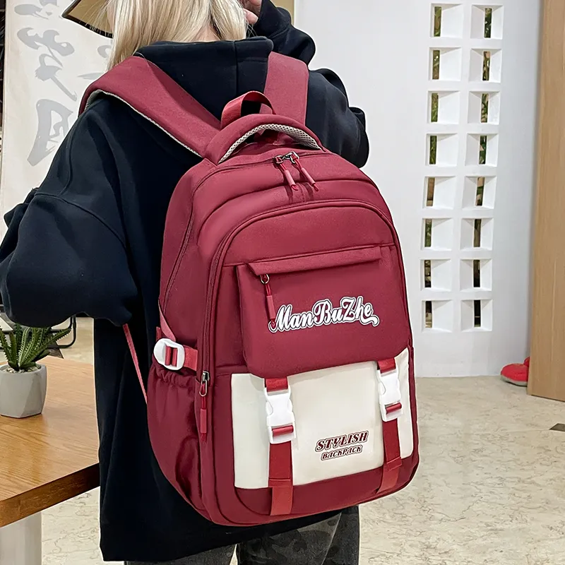 Alcohol Dragon Nylon Backpack Regular Unisex Multicolor-12