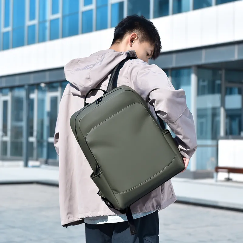 Alcohol Dragon Nylon Backpack Men's Black/Gray/Green-9