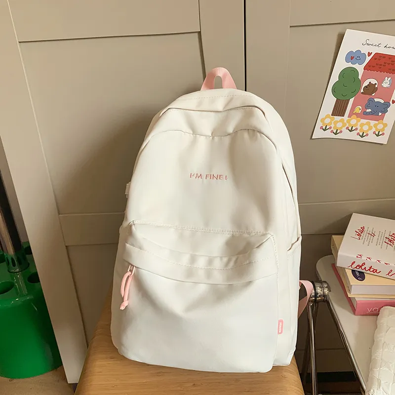 Alcohol Dragon Nylon Backpack Regular Women's Multicolor-17