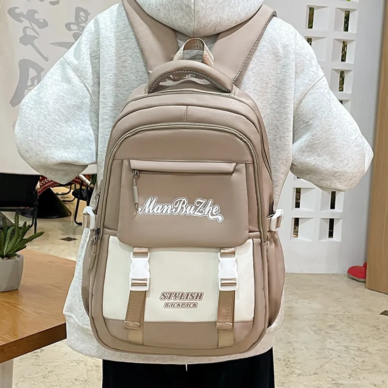 Alcohol Dragon Nylon Backpack Regular Unisex Multicolor-19