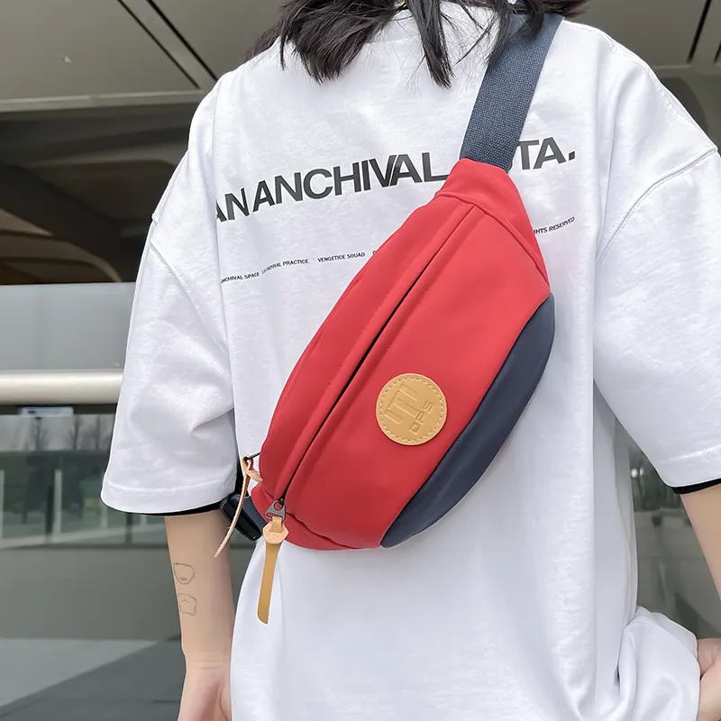 Alcohol Dragon Oxford Sling Bag Regular Unisex Light Gray/Khaki/Orange Red/Lake Green/Black-27