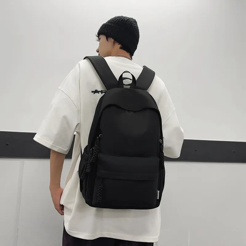 Alcohol Dragon Nylon Backpack Regular Unisex Multicolor-6