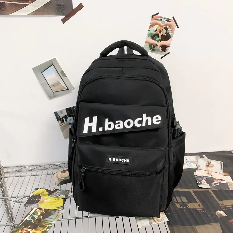 Alcohol Dragon Nylon Backpack Unisex Multicolor-2