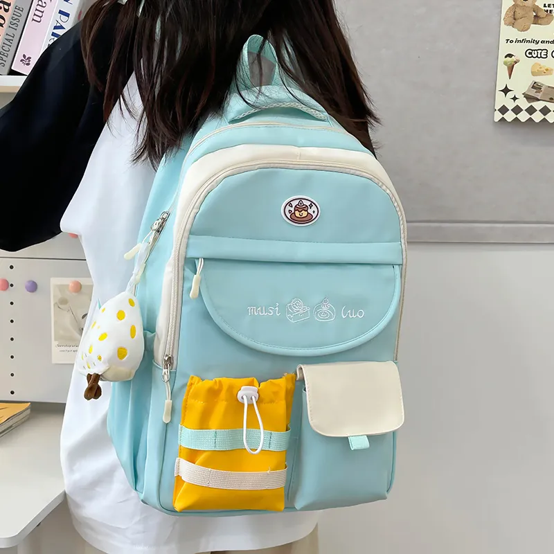 Alcohol Dragon Nylon Backpack Regular Women's Multicolor-25