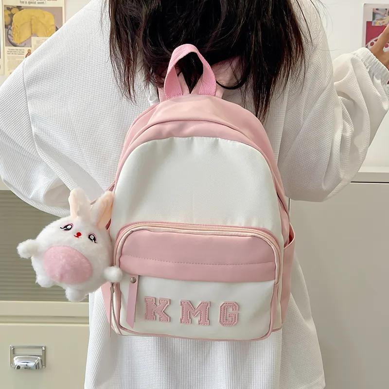 Alcohol Dragon Nylon Backpack Regular Unisex Pink/Blue/Black/Yellow/Green-11
