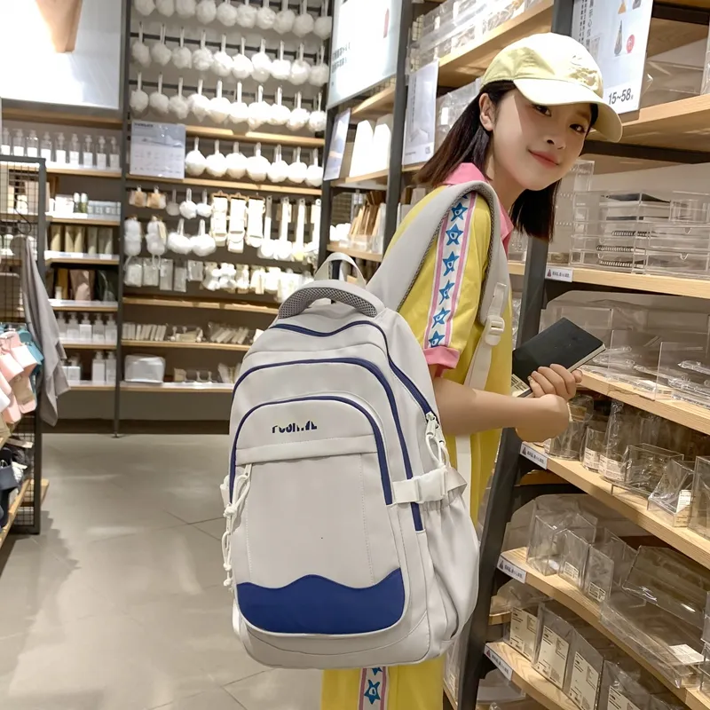 Alcohol Dragon Nylon Backpack Women's Multicolor-7