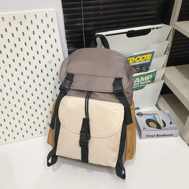 Alcohol Dragon Nylon Backpack Unisex Multicolor-25