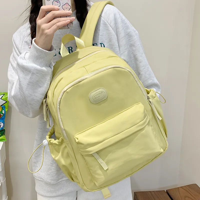 Alcohol Dragon Nylon Fabric Backpack Unisex Multicolor-16